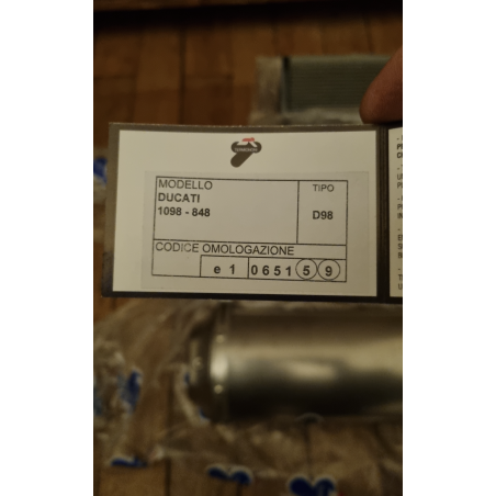 EXHAUST KIT - TERMIGNONI TYPE D98 POUR DUCATI 1098 - 848 - titane